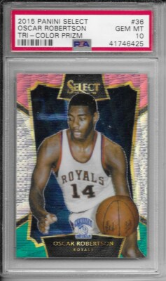 2015-16 Select Concourse Tri Color Prizm- Oscar Robertson PSA 10 