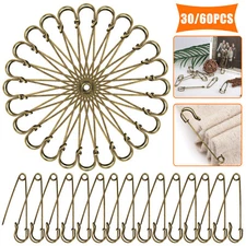 60/30X Safety Pins Large Heavy Duty Stainless Steel Sewing Crafting Jewelry Tool