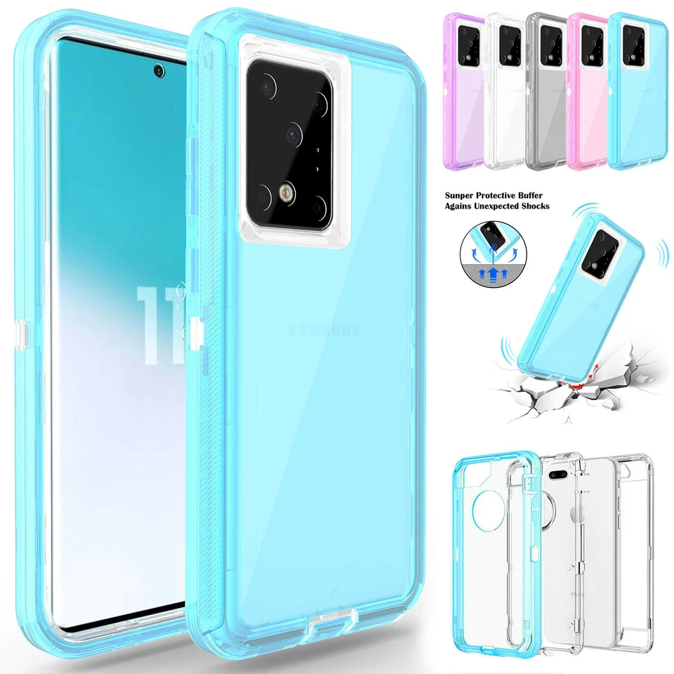 Funda protectora transparente a prueba de golpes para Samsung Galaxy S25 Ultra S24 Plus S23 S22 S21 Foto 2 de 4