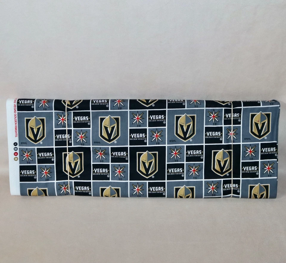 Vegas Golden Knights ~ Block Pattern NHL Cotton Fabric 1/4 Yard 9” X 44” New - Image 3 of 4