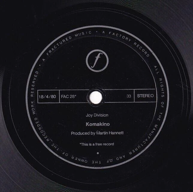 🎱 JOY DIVISION - Incubation & Komakino/As You Said - 7" Flexi 1980 UNGESPIELT🎱 - Bild 3 von 4