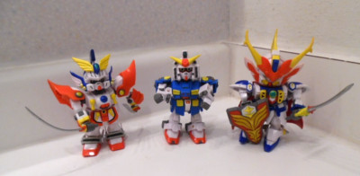 3 Vintage 2003 Bandai Gundam Action Figures -  5'' - #72503