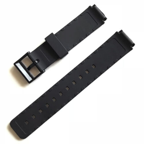 16mm Silicone PVC WATCH Band Resin Rubber Fit For CASIO MQ-24 MQ24 Black STRAP - Picture 1 of 4