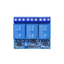 5V/12V 3 Way Relay Module with Optocoupler Isolation High Level Trigger Relay