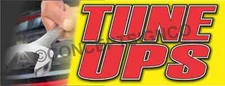 3'x8' TUNE UPS BANNER Outdoor Sign Auto Service Car Repair Engine Brake Fix Shop