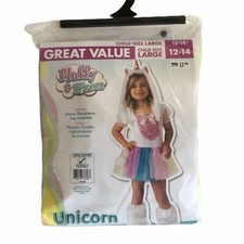 Unicorn Rubies Costume Girls 12-14 Headpiece  Warmers unopened Halloween EUC