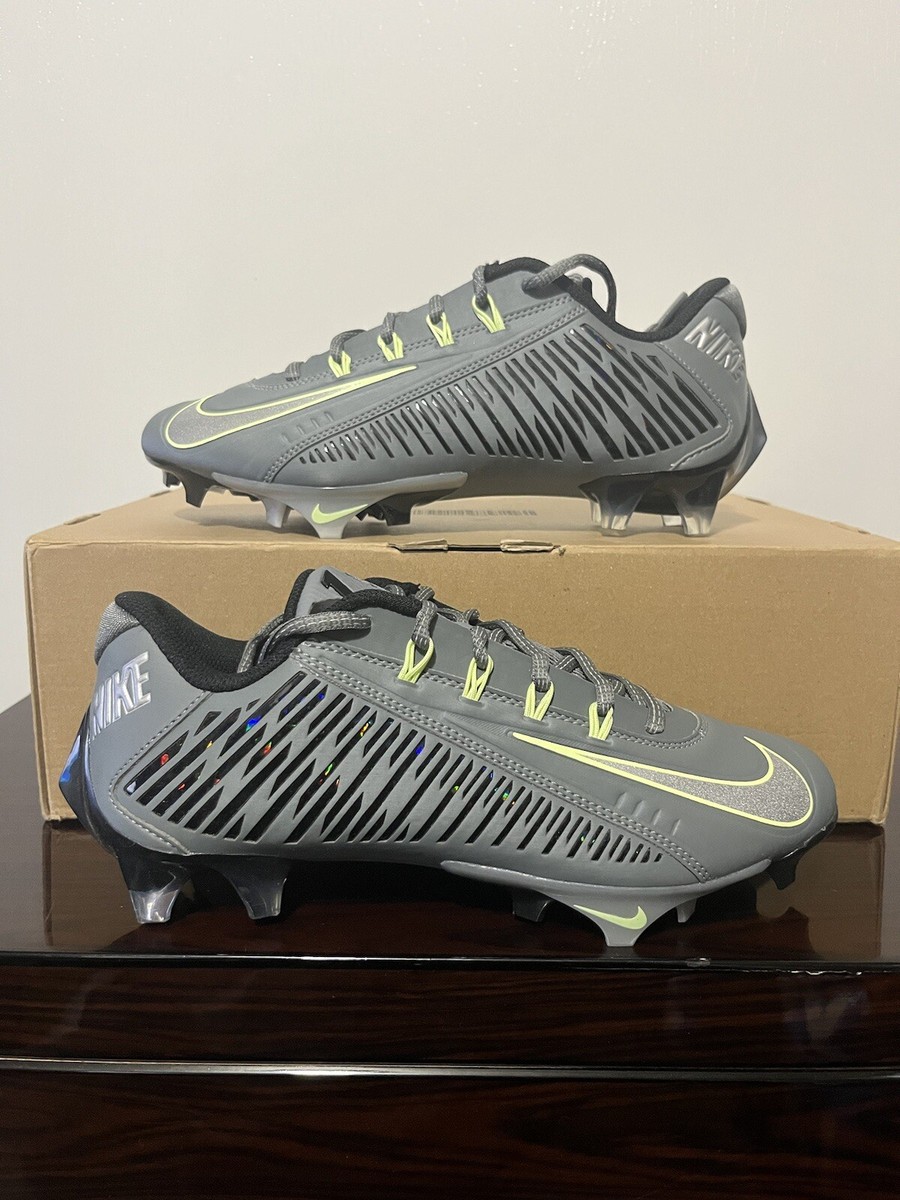 Nike Vapor Edge 360 VC Grey/Volt/Silver Football Cleats Size  display picture 1
