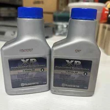 2x Husqvarna 2 Stroke XP+ Oil w/ Fuel Stabilizer 50:1 1 Gal Mix, 1 Bottle 2.6oz