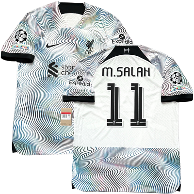 2022/23 Liverpool Authentic Away UCL Jersey #11 M. SALAH Large