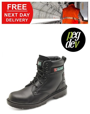 SICHERHEITSSCHUHE ÖSE SCHWARZ ZWISCHENSOHLE STIEFEL SCHUHGRÖSSEN 6-13 HGCF2BLBS