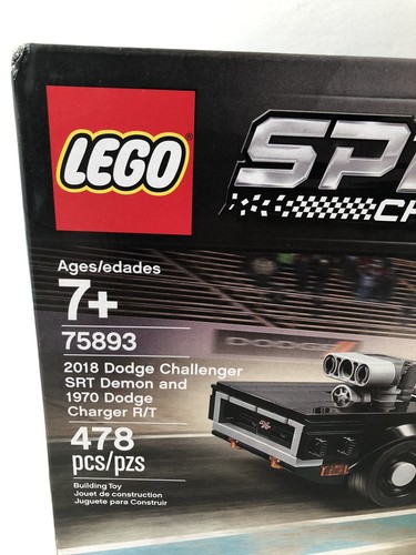 LEGO Speed Champions 75893 Dodge Challenger SRT Demon & Charger R/T NIB - Picture 2 of 5