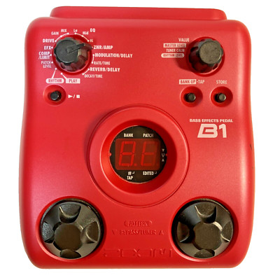 Zoom B1 Bass Effects Pedal Tested Electric Bass Guitar Multi-Effects