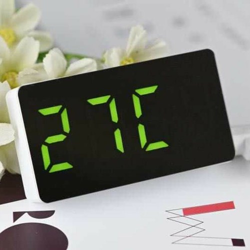 1*Small Digital Bedside LED Alarm Clocks Time Temperature Clock Kit Deckor - Picture 14 of 31
