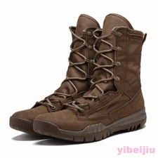 Men's Short Boots Tactical Military Combat Training Shoes Outdoor Hiking Canvas