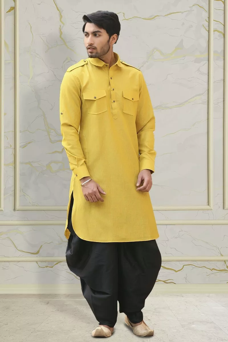 Men's Cream Pathani Kurta with salwar Best Traditional quality Pathani suit  | eBay