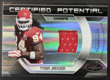 Tyson Jackson 2009 Donruss Certified Potential Materials #11 Football 001/100 RC