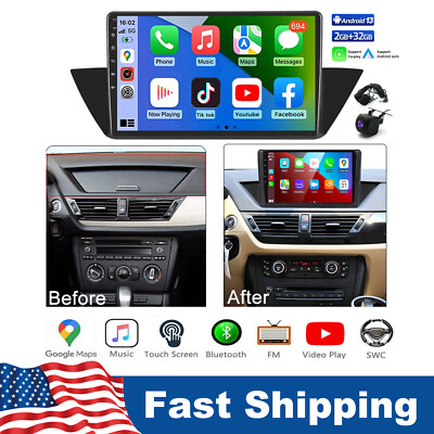 Android 13 For BMW X1 E84 2010-2016 Car Stereo Touch Screen Radio GPS Navi FM BT