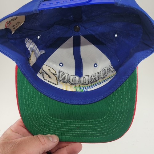 VINTAGE Nascar Hat Cap Snap Back Blue Red Jeff Gordon Competitors View 50th Ann. - Picture 11 of 11