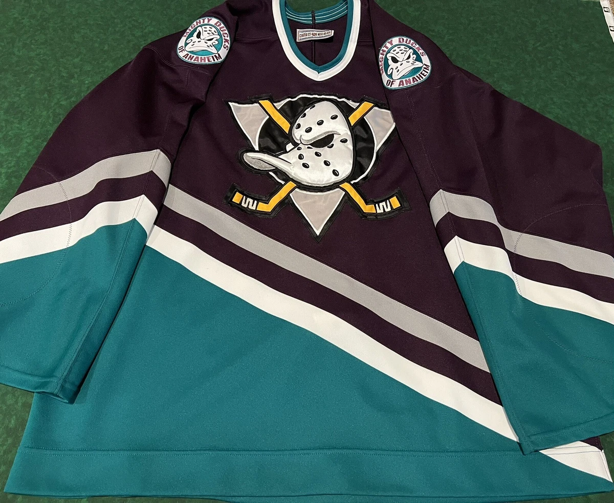 Authentic Center Ice CCM Anaheim Mighty Ducks NHL Jersey Fight Strap - Size  54