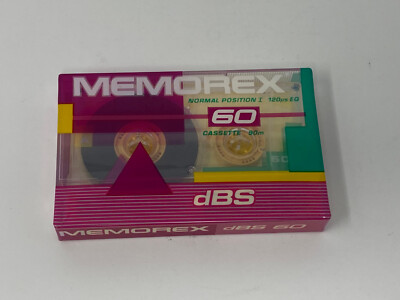 Memorex dBS 60 Cassette Tapes Brand New Still Sealed - Never Used
