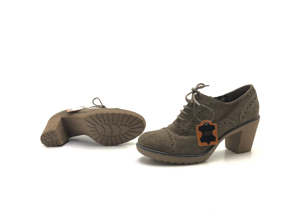 Janet D. Damen Halbschuhe Schnürer Loafers Comfort Grau Gr. 40 (UK 6,5) - Bild 2 von 4