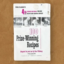 Vintage 1950 Booklet "100 Prize Winning Recipes" by Ann Pillsbury 1st Edition 