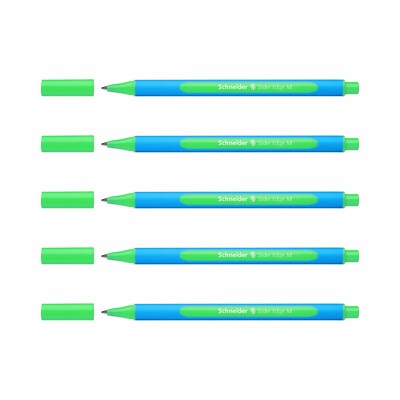 Schneider Kugelschreiber Slider Edge M 5er-Set grün