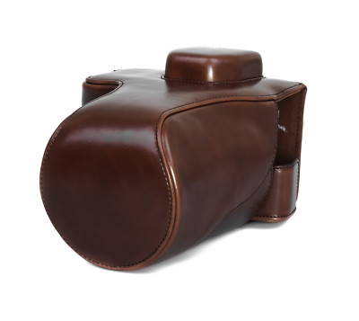 Kameratasche Etui für Sony Alpha A7 Mark II Kunstleder Tasche coffee CC1311c