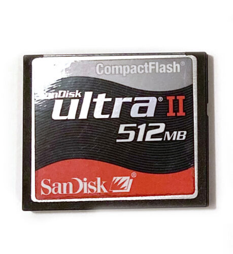 SanDisk Compact Flash  Ultra II 512 MB CF Card and case - Picture 1 of 3