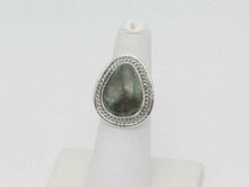 Native American Navajo Handmade Ring Sterling Silver and Turquoise Size 5.5