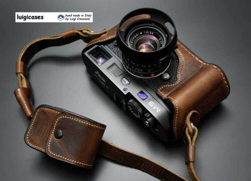 LUIGI HALF CASE+STRAP+UPS to LEICA M9-M8,MMI,M-E,BLACK,BROWN,MORE, SPECIAL OFFER - Picture 1 of 12