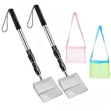 Beach Sand Scoop Telescopic Shovel Adjustable Handle Telescopic Length