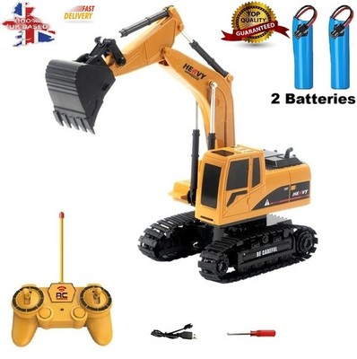 Ferngesteuerter Spielzeugbagger 2,4Ghz RC Bagger Konstruktionsspielzeug für Unisex Kinder