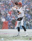 Joe Burrow Cincinnati Bengals Autographed 16x20 Passing in the Snow Photo