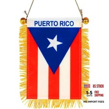4 X 6 Inch Puerto Rico Flag, Small Mini Puerto Rican Flag Puerto Rico Fringy