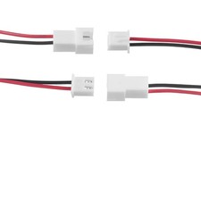 20 Pairs JST-XH 2.54 2Pin Connector Balance Plug Lead Socket Male and Female ...