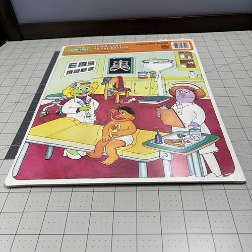 Vtg Sesame Street Ernie Frame-Tray Golden Puzzle Jim Henson Muppets 1984 NEW - Picture 4 of 11