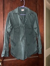 Vintage 60s Penney's Big Mac Vat Dyed Green Sanfortized Work Shirt READ