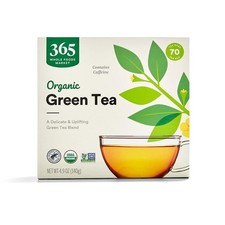 70 Count Organic Green Tea Uplifting Flavor, Kosher USDA Certified