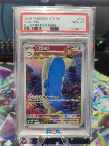 Wailord | 162/159 | S&V Journey Together | Illustration Rare | GEM MT PSA 10