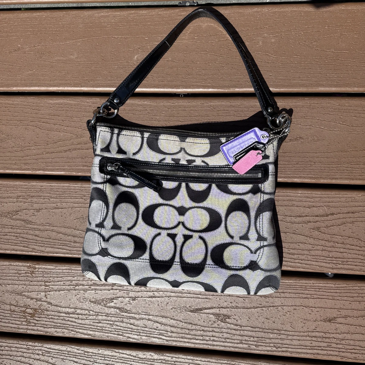 Coach Poppy Shoulder Bag Black Bags & Handbags for Women for sale