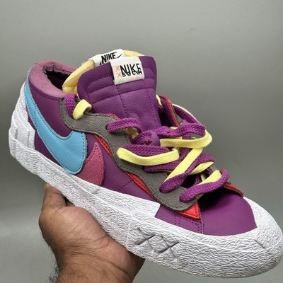 Nike KAWS X men Size 10 Shoes sacai x Blazer Low Purple Dusk Sneakers