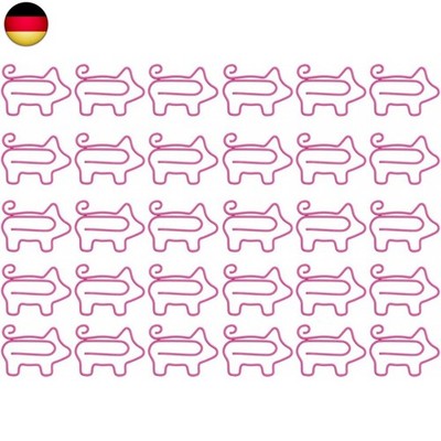 NUOBESTY 50 Stücke Schwein Büroklammer Lustige Büroklammern Schreibwaren Clips f