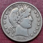 1909 O Barber Half 50c VF+ #98772