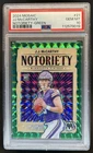 2024 Panini Mosaic JJ McCarthy Notoriety RC Green Rookie #21 Vikings PSA 10