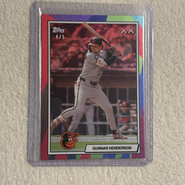 2026 Topps MLB X Kaws Gunnar Henderson #9 Red 4 /5 Baltimore Orioles