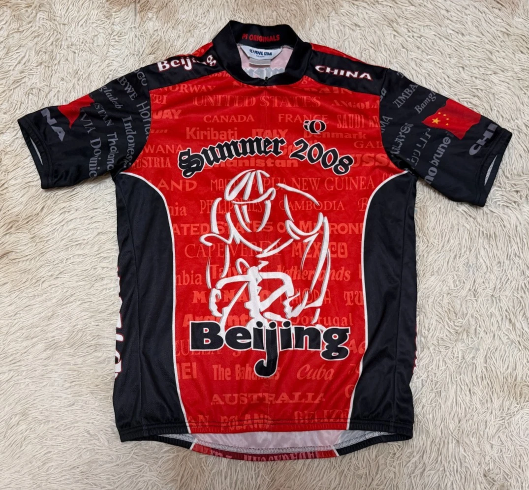 Cycling Olympic Summer 2008 Beijing China Pearl Izumi Jersey Size M