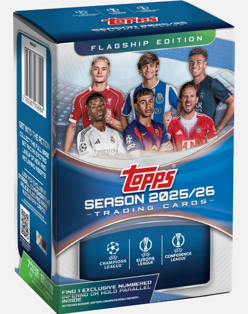 2025-26 TOPPS FLAGSHIP UCC VALUE BLASTER BOX UEFA Club