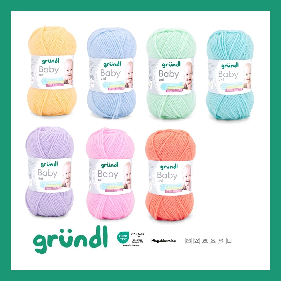 Gründl Baby Uni 50gr, Wolle