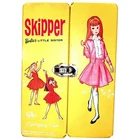 9" 1970's Vintage 9" Skipper, Barbie's Little Sister Carrying Case W/Accessories